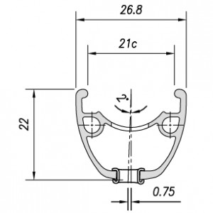 LLANTA MACH1 27.5"x21Cx36H...