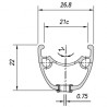 LLANTA MACH1 27.5"x21Cx36H...