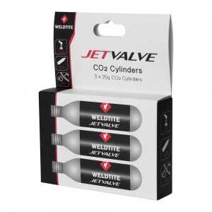 3 BOMBONAS CO2 JETVALVE 25gr