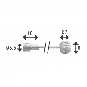 CABLE ELVEDES INOX FRENO...