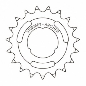 STURMEY 24T. PIÑÓN - 1/8"...