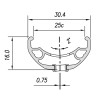 LLANTA MACH1 29”x25Cx32H...