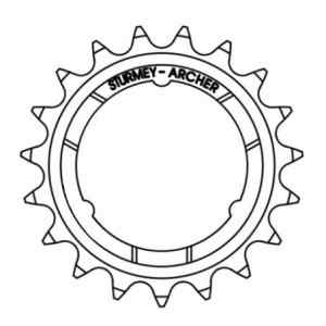 STURMEY 23T. PIÑÓN - 1/8"...