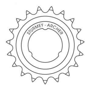 STURMEY 19T. PIÑÓN - 1/8"...